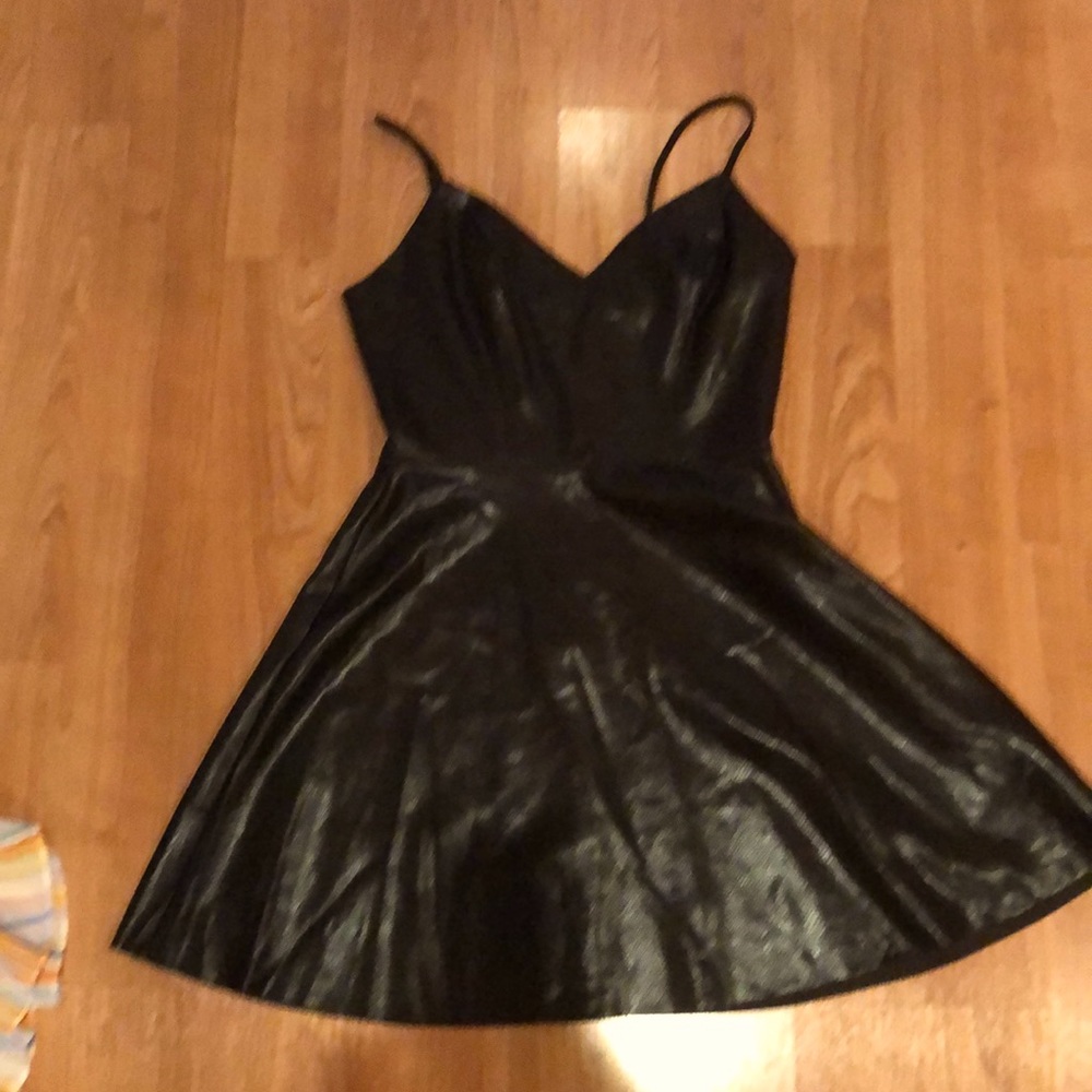 Black dress with zipper back